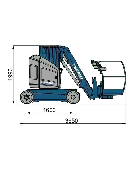 Teleskopmast-Arbeitsbühne 12m