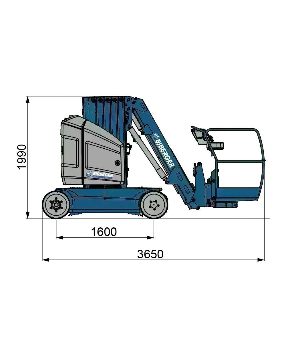 Teleskopmast-Arbeitsbühne 12m